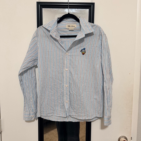 Zara Other - Donald Duck Patch Striped Shirt Harry Lambert for Zara x Disney